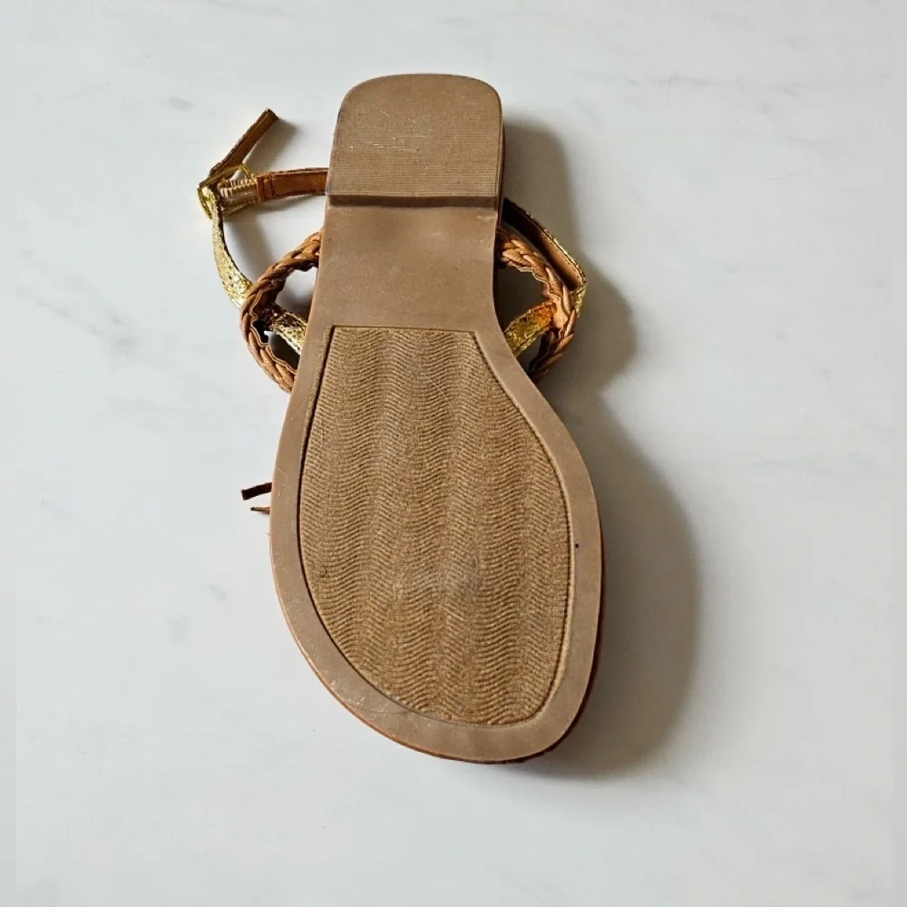 Sugar Braided Tassel Sandals - Size 6.5, NWOT